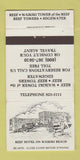 Matchbook Cover - Reef Hotel Waikiki Beach Hawaii WORN 30 Strike