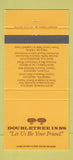 Matchbook Cover - Doubletree Hotel Dallas Seattle WA Phoenix Tucson AZ 30 Strike