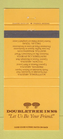 Matchbook Cover - Doubletree Hotel Dallas Seattle WA Phoenix Tucson AZ 30 Strike