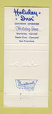 Matchbook Cover - Holiday Inn Monterey CA 30 Strike