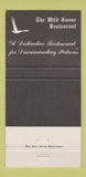 Matchbook Cover - Wild Goose Inn Supper Club Waupun WI 30 Strike