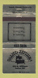 Matchbook Cover - Calico Kitchen Fallon NV WEAR 30 Strike