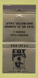 Matchbook Cover - Fat Harry's San Mateo CA 30 Strike