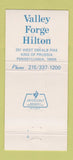 Matchbook Cover - Valley Forge Hilton King of Prussia PA Marrakech 30 Strike