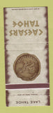 Matchbook Cover - Caesars Palace Lake Tahoe NV 30 Strike