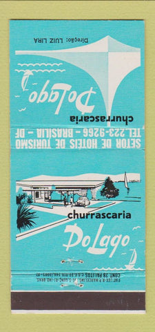 Matchbook Cover - Churrascari Do Lago Brazil 30 Strike
