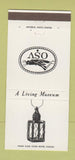 Matchbook Cover - Old Sturbridge Village MA 18th Century Lantern 30 Strike