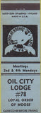 Matchbook Cover - Matchbook Cover Moose Lodge Oil City Sugarcreek PA