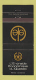 Matchbook Cover - L'Entraide Economique du Quebec QC Rimouski 30 Strike