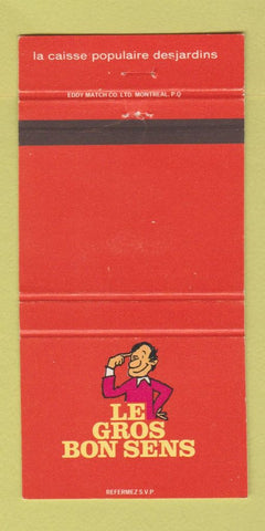 Matchbook Cover - Le Gros Bon Sens QC 30 Strike
