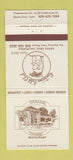 Matchbook Cover - Hollins House Restaurant Santa Cruz CA 30 Strike