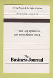 Matchbook Cover - Business Journal Phoenix AZ 40 Strike