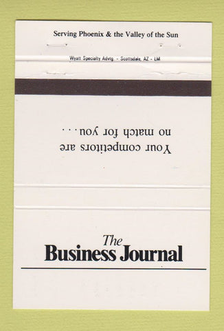 Matchbook Cover - Business Journal Phoenix AZ 40 Strike