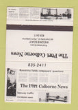 Matchbook Cover - Port Colborne Newspaper Port Colborne ON 40 Strike
