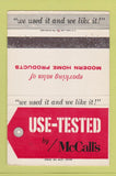 Matchbook Cover - McCall's Magazine 40 Strike