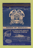 Matchbook Cover - US Maritime Service Training Brooklyn NY WEAR 40 Strike