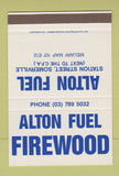 Matchbook Cover - Alton Fuel Somerville Australia SAMPLE 40 Strike