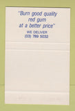 Matchbook Cover - Alton Fuel Somerville Australia SAMPLE 40 Strike