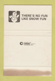 Matchbook Cover - There's No Fun Like Snow Fun Australia SAMPLE WEAR 40 Strike