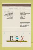 Matchbook Cover - Rex Hotel Port Melbourne Australia SAMPLE 40 Strike