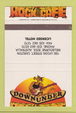 Matchbook Cover - Downunder Rock Cafe Melbourne Australia SAMPLE 40 Strike