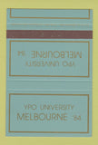 Matchbook Cover - YPO University Melbourne Australia SAMPLE 1984 40 Strike