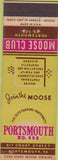 Matchbook Cover - Matchbook Cover Moose Lodge Portsmouth VA