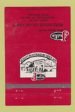 Matchbook Cover - Justin Boots Reedsville COOP WI WEAR 40 Strike