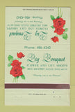 Matchbook Cover - Big Bouquet Flower Shoppe Euclid OH 40 Strike
