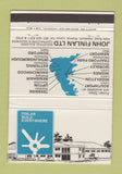 Matchbook Cover - John Finlan Builders Halebank Widnes UK England 40 Strike