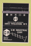 Matchbook Cover - GM Industrial Corp Elkhart IN 40 Strike
