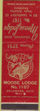 Matchbook Cover - Matchbook Cover Moose Lodge Delaware OH