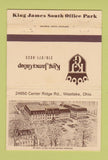 Matchbook Cover - King James Group Westlake OH 40 Strike