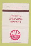 Matchbook Cover - Mac Tools David Smith Austell GA 40 Strike
