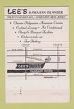 Matchbook Cover - Lee's Polynesian Restaurant Lyndhurst NJ tiki 40 Strike