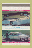 Matchbook Cover - 1956 Dodge Sanders Motors Des Moines IA 40 Strike