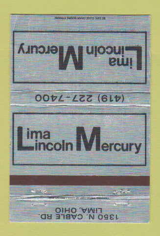 Matchbook Cover - Lima OH Lincoln Mercury WEAR 40 Strike