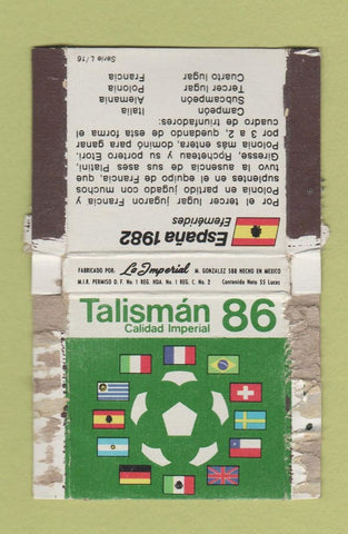 Matchbox - Talisman Spain 1982 Soccer Mexico 1986 WORN