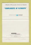Matchbook Cover - 1965 Plymouth Fury Barracuda 40 Strike