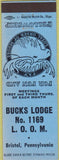 Matchbook Cover - Matchbook Cover Moose Lodge Bristol PA