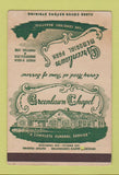 Matchbook Cover Greenlawn Cemetary Funeral Bakersfield CA WEAR SAMPLE 40 Strike