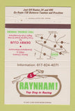 Matchbook Cover - Raynham Dog Racing Brockton MA 40 Strike