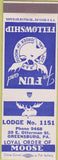 Matchbook Cover - Matchbook Cover Moose Lodge Greensburg PA