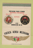 Matchbook Cover - Fuerza Aera Mexicana Mexico WEAR 40 Strike