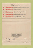 Matchbook Cover Louis Batson Fabric Machinery Yarn Greenville SC WORN 40 Strike