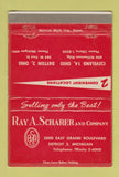 Matchbook Cover - Ray Schafer Detroit MI Clevealnd Dayton Forgings 40 Strike