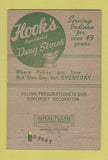 Matchbook Cover - Hook's Drug Stores Indianapolis IN 40 Strike