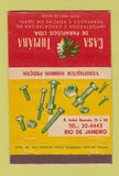 Matchbook Cover - Casa Tupiara Rio De Janeiro Brazil nuts bolts 40 Strike