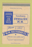 Matchbook Cover - WM Heitgras Fittings Flanges Tulsa OK WEAR 40 Strike