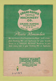 Matchbook Cover - Shields Method Textile Grand Rapids MI 40 Strike